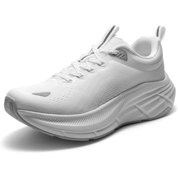 Shoes - Nortiv 8 Women's White Walking Shoes Cushioned Non-Slip Breathable Sneakers
